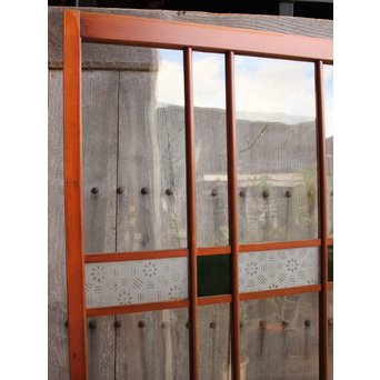 緑の色ガラスの建具　2枚1組　GD1006 