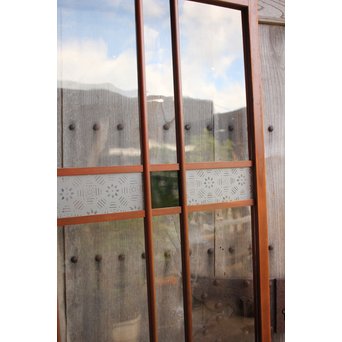 緑の色ガラスの建具　2枚1組　GD1006 