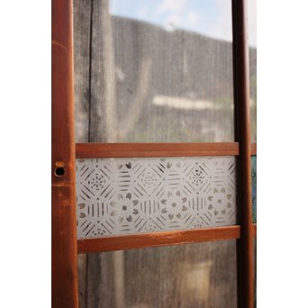 緑の色ガラスの建具　2枚1組　GD1006 