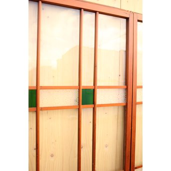 緑の色ガラスの建具　2枚1組　GD1006 