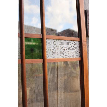 緑の色ガラスの建具　2枚1組　GD1006 