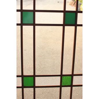 緑の色ガラスの建具　2枚1組　GD1006 