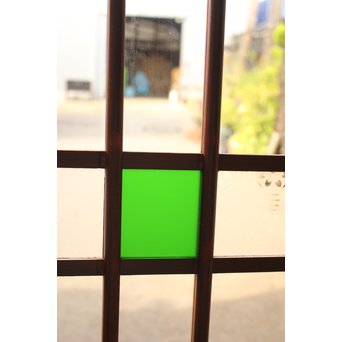 緑の色ガラスの建具　2枚1組　GD1006 