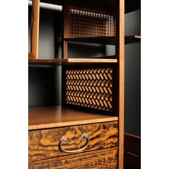 指物上質材の茶棚/飾棚　K398 