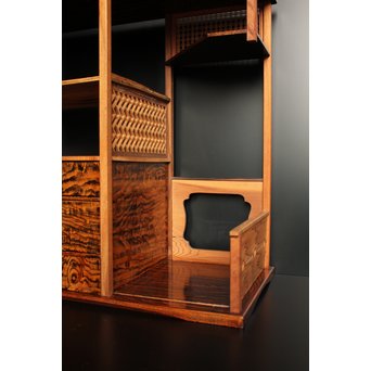 指物上質材の茶棚/飾棚　K398 