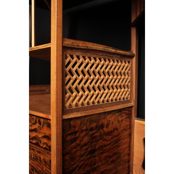 指物上質材の茶棚/飾棚　K398 