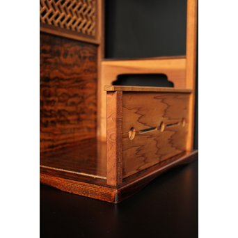 指物上質材の茶棚/飾棚　K398 