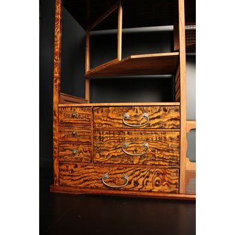 指物上質材の茶棚/飾棚　K398 