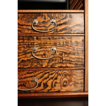 指物上質材の茶棚/飾棚　K398 