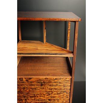 指物上質材の茶棚/飾棚　K398 