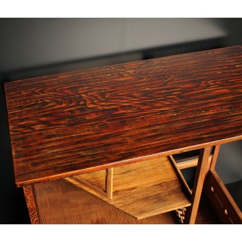 指物上質材の茶棚/飾棚　K398 