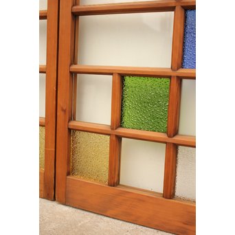 青系色ガラス戸　2枚1組　GD1010Y 