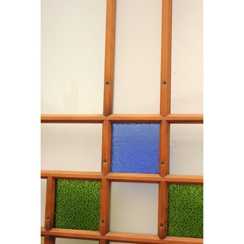 青系色ガラス戸　2枚1組　GD1010Y 