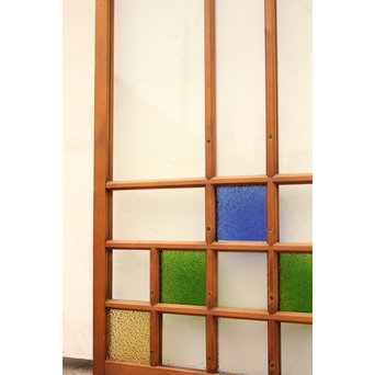 青系色ガラス戸　2枚1組　GD1010Y 