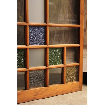 青系色ガラス戸　2枚1組　GD1010Y 