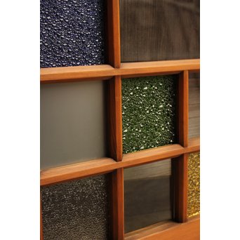 青系色ガラス戸　2枚1組　GD1010Y 