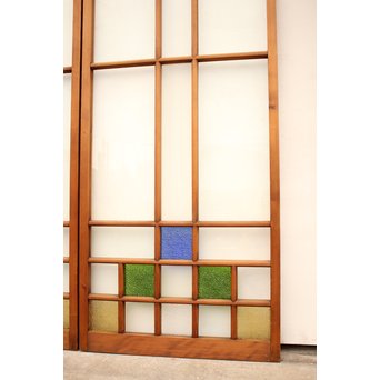 青系色ガラス戸　2枚1組　GD1010Y 