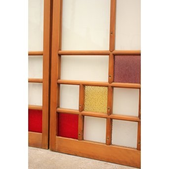 暖色系色ガラス戸　2枚1組　GD1011Y 