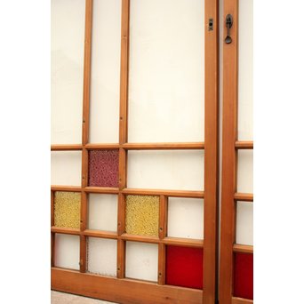 暖色系色ガラス戸　2枚1組　GD1011Y 