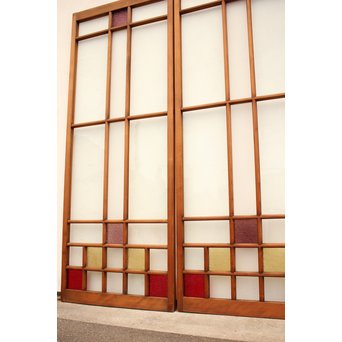 暖色系色ガラス戸　2枚1組　GD1011Y 