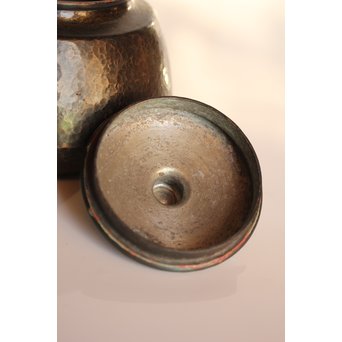 六代玉川堂　口打出下張型鎚起銅製急須　K404 