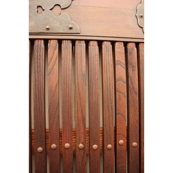 総欅重厚金具格子蔵戸　W523 