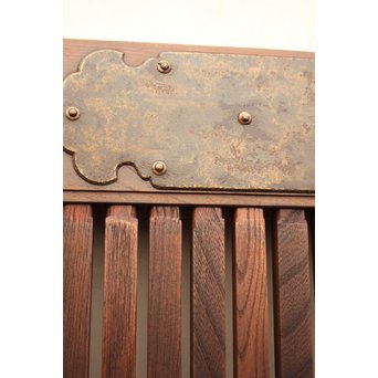 総欅重厚金具格子蔵戸　W523 