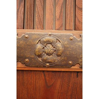 総欅重厚金具格子蔵戸　W523 