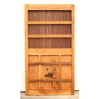 総欅重厚金具格子蔵戸　W523 