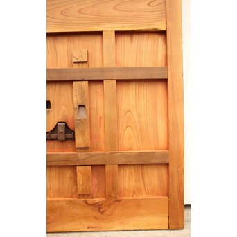 総欅重厚金具格子蔵戸　W523 