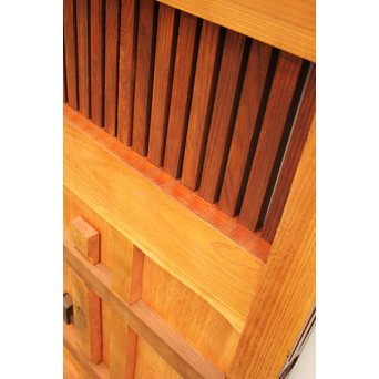 総欅重厚金具格子蔵戸　W523 