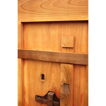 総欅重厚金具格子蔵戸　W523 