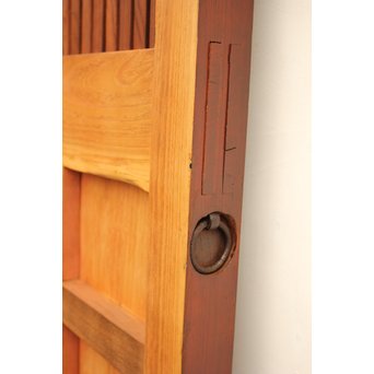 総欅重厚金具格子蔵戸　W523 