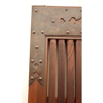 総欅重厚金具格子蔵戸　W523 