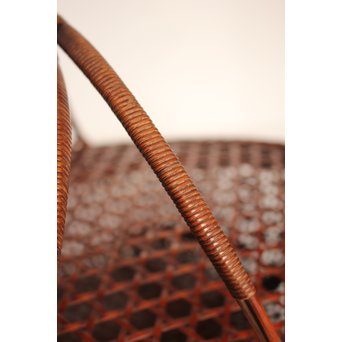 田辺竹雲斎造　盛物竹籠　S2887 