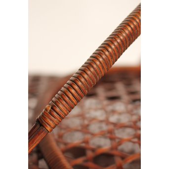 田辺竹雲斎造　盛物竹籠　S2887 