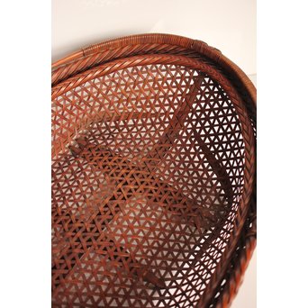 田辺竹雲斎造　盛物竹籠　S2887 