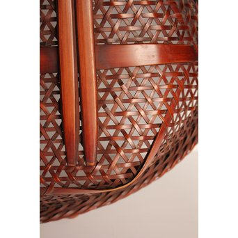 田辺竹雲斎造　盛物竹籠　S2887 