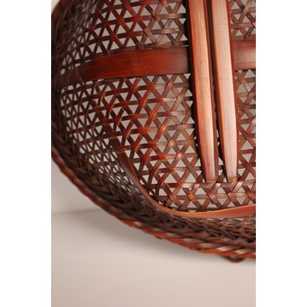 田辺竹雲斎造　盛物竹籠　S2887 