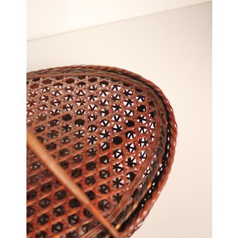 田辺竹雲斎造　盛物竹籠　S2887 