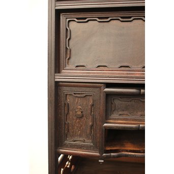 意匠細工茶箪笥/飾棚　I380 