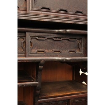 意匠細工茶箪笥/飾棚　I380 