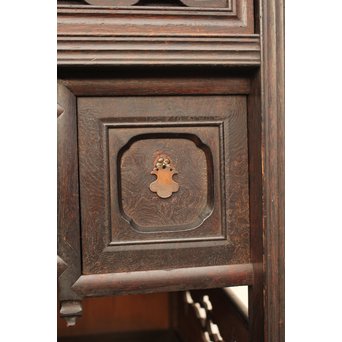 意匠細工茶箪笥/飾棚　I380 