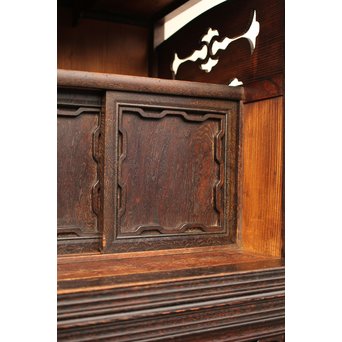 意匠細工茶箪笥/飾棚　I380 