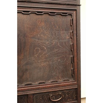 意匠細工茶箪笥/飾棚　I380 