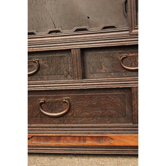 意匠細工茶箪笥/飾棚　I380 