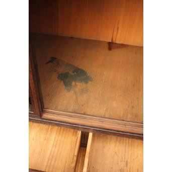 意匠細工茶箪笥/飾棚　I380 