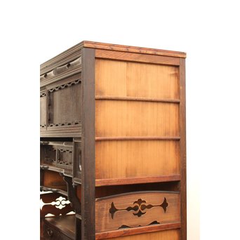 意匠細工茶箪笥/飾棚　I380 