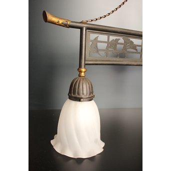 銀杏意匠2灯シャンデリア照明　A1662 