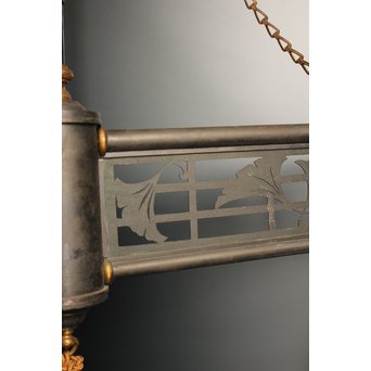 銀杏意匠2灯シャンデリア照明　A1662 